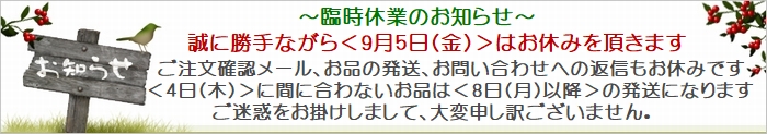 20250905臨時休業
